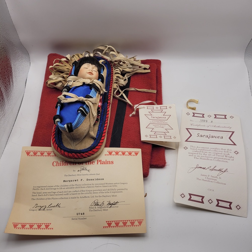 Hamilton Collection Sacajawea Porcelain Doll David Wright